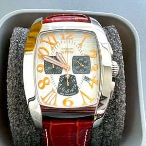 Invicta 2785 Montigo Chronograph Excellent Condition. Genuine Leather band.